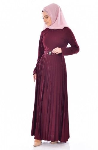 فستان أحمر كلاريت 1851-07