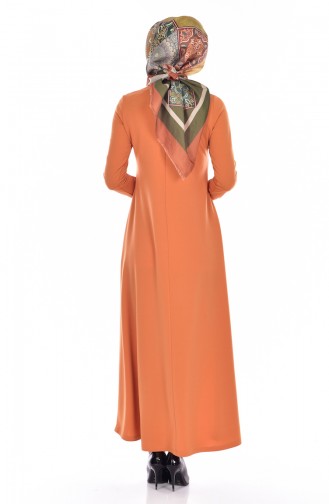 Mustard Hijab Dress 5104-06
