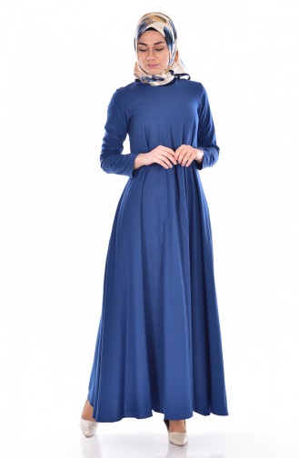Indigo Hijab Dress 2909-09