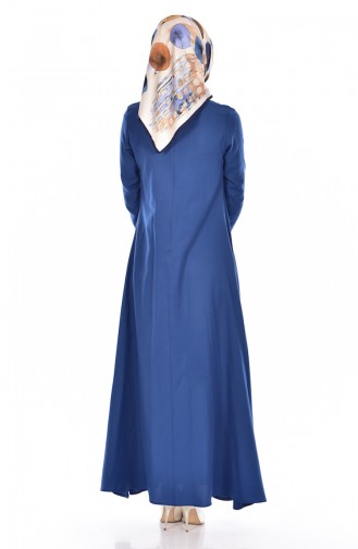 Indigo Hijab Dress 2909-09