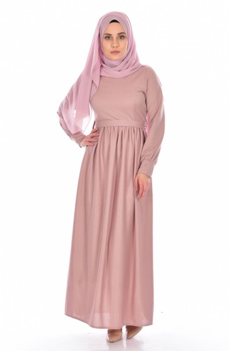 Glitzer Kleid mit Gürtel 4119-06 Puder 4119-06