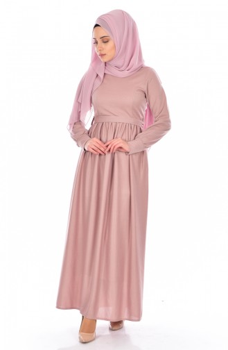 Glitzer Kleid mit Gürtel 4119-06 Puder 4119-06