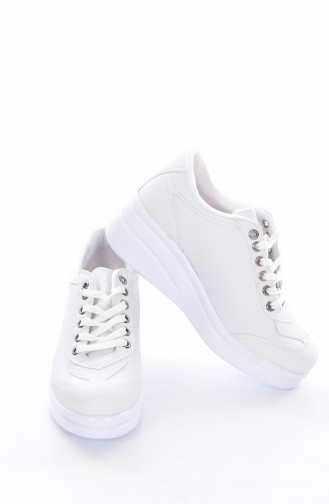 White Sport Shoes 0105-02
