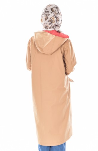 Zipped Pocketed Cape 6780-02 Camel 6780-02