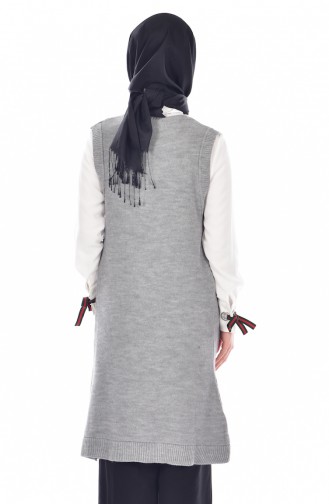 Triko Yelek 1109-11 Gri