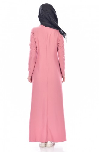 فستان زهري باهت 4226-05