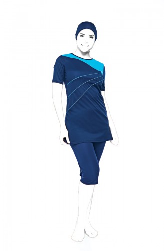Navy Blue Swimsuit Hijab 0551-05