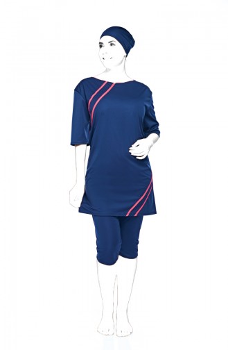 Navy Blue Swimsuit Hijab 0554-03