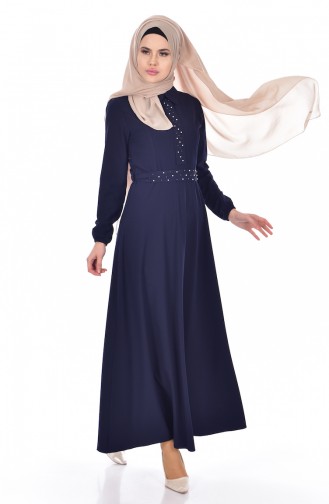 فستان أزرق كحلي 1857-06