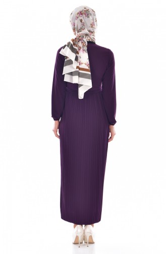Purple Hijab Dress 5116-05