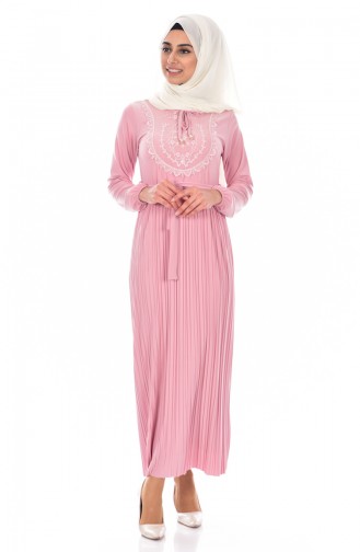 Powder Hijab Dress 5116-01