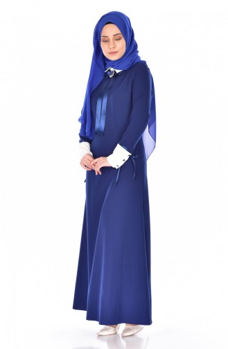 Saxon blue İslamitische Avondjurk 81512-04