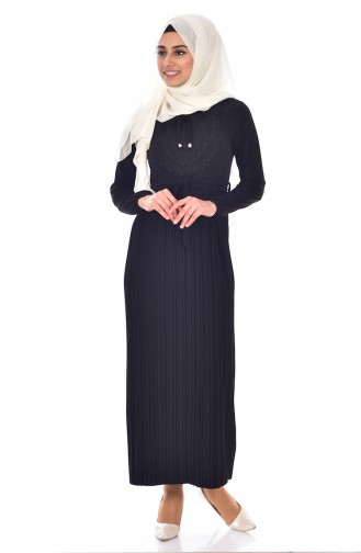 Black Hijab Dress 5116-02