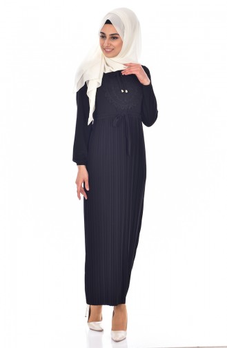 Black Hijab Dress 5116-02