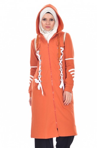 Cape a Fermeture et Capuche 8057-07 Orange 8057-07