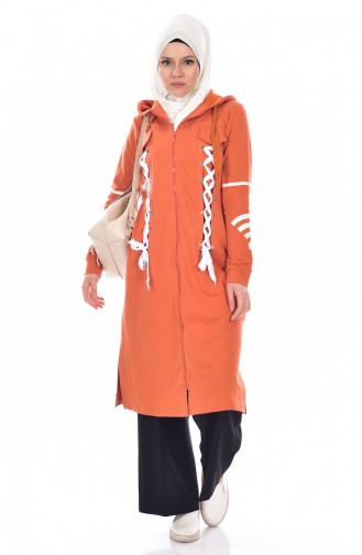 Cape a Fermeture et Capuche 8057-07 Orange 8057-07