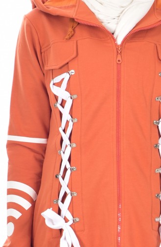 Cape a Fermeture et Capuche 8057-07 Orange 8057-07
