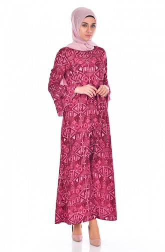 Cherry Hijab Dress 4126-04