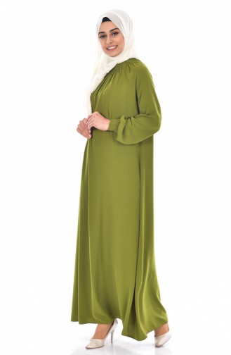 Robe Manches Elastique 0021-20 Vert Herbe 0021-20