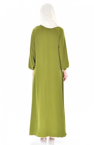 Grass Green İslamitische Jurk 0021-20