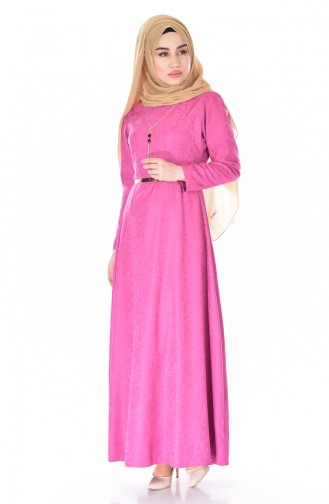 Sefamerve Kleid mit Gürtel 3951-12 Rosa 3951-12