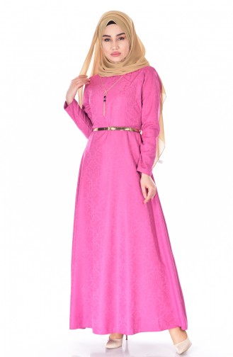 Sefamerve Kleid mit Gürtel 3951-12 Rosa 3951-12