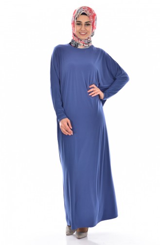 Abaya Coupe étroite 1780-13 İndigo 1780-13