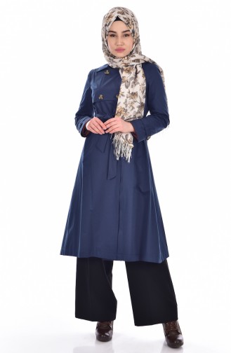 Indigo Trench Coats Models 6779-03