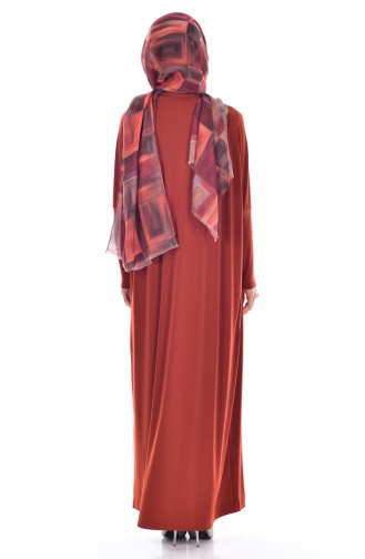 Brick Red Abaya 1780-12