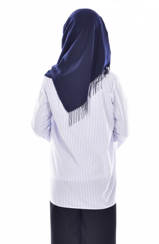 Striped Shirt 13007-02 Blue 13007-02