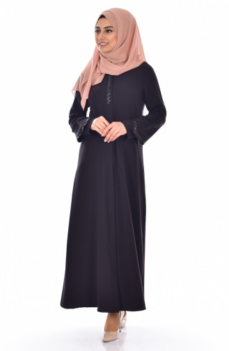 Black Abaya 1022A-01