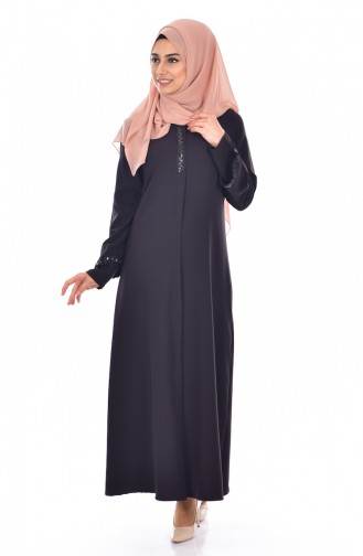 Black Abaya 1022A-01