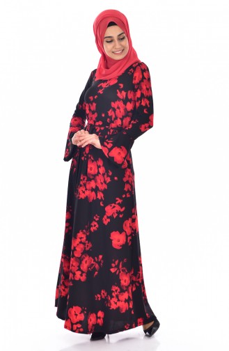Black Hijab Dress 0207-01