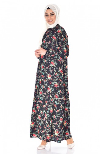 Black Hijab Dress 0134-01