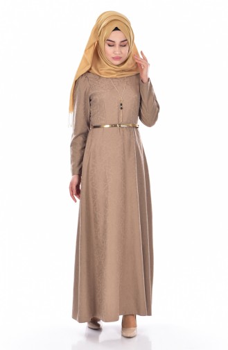 Sefamerve Kleid mit Gürtel 3951-13 Nerz 3951-13