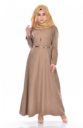 Sefamerve Kleid mit Gürtel 3951-13 Nerz 3951-13