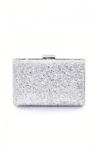 Silver Gray Portfolio Clutch 0275-03