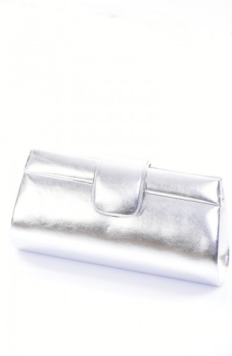 Silver Gray Portfolio Clutch 0494-05