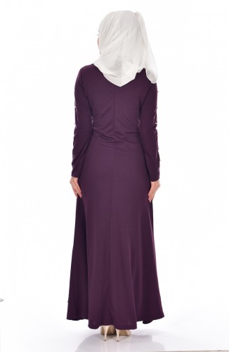 Purple Hijab Dress 0210-04