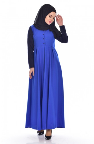 Robe Garnie 5733-09 Bleu Roi 5733-09