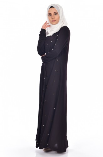 Black Hijab Dress 0210-01