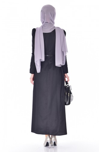 Black Hijab Dress 3020-04