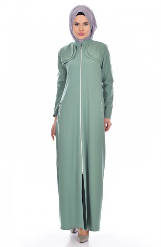 Abaya mit Tasche 2118-05 Helles Grün 2118-05