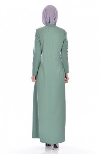 Abaya mit Tasche 2118-05 Helles Grün 2118-05