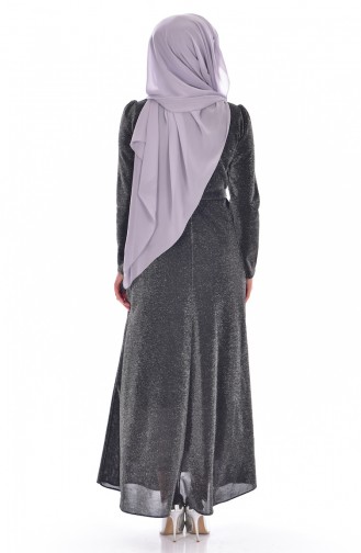 Gray Hijab Dress 60582-01