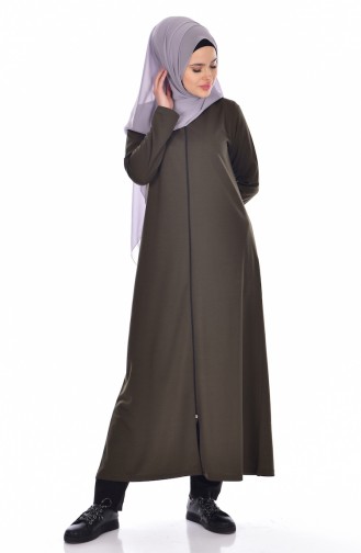 Abaya mit Reißverschluss 99140-04 Khaki 99140-04