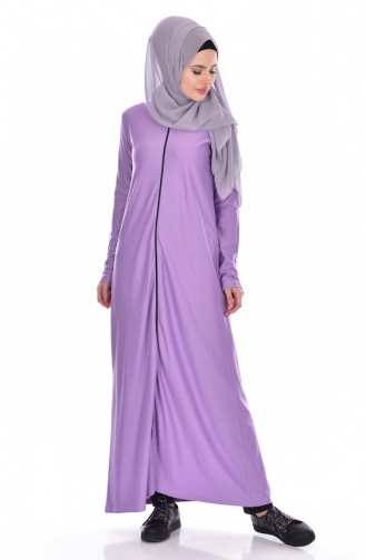 Abaya mit Reißverschluss 99140-07 Lila 99140-07