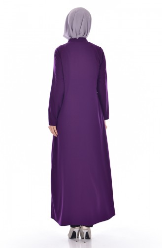 Abaya mit Tasche 2118-04 Lila 2118-04