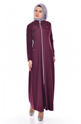 Abaya mit Tasche 2118-06 Kirsche 2118-06