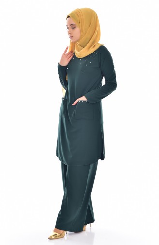 Tunika mit Hose 2er Set 0537-04 Grün 0537-04